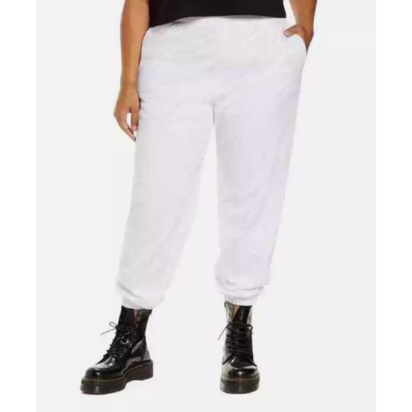 Bp. Classic Sweatpants In White sIZE 2X WOMENS elastic waist elastic hem pockets - Picture 1 of 6